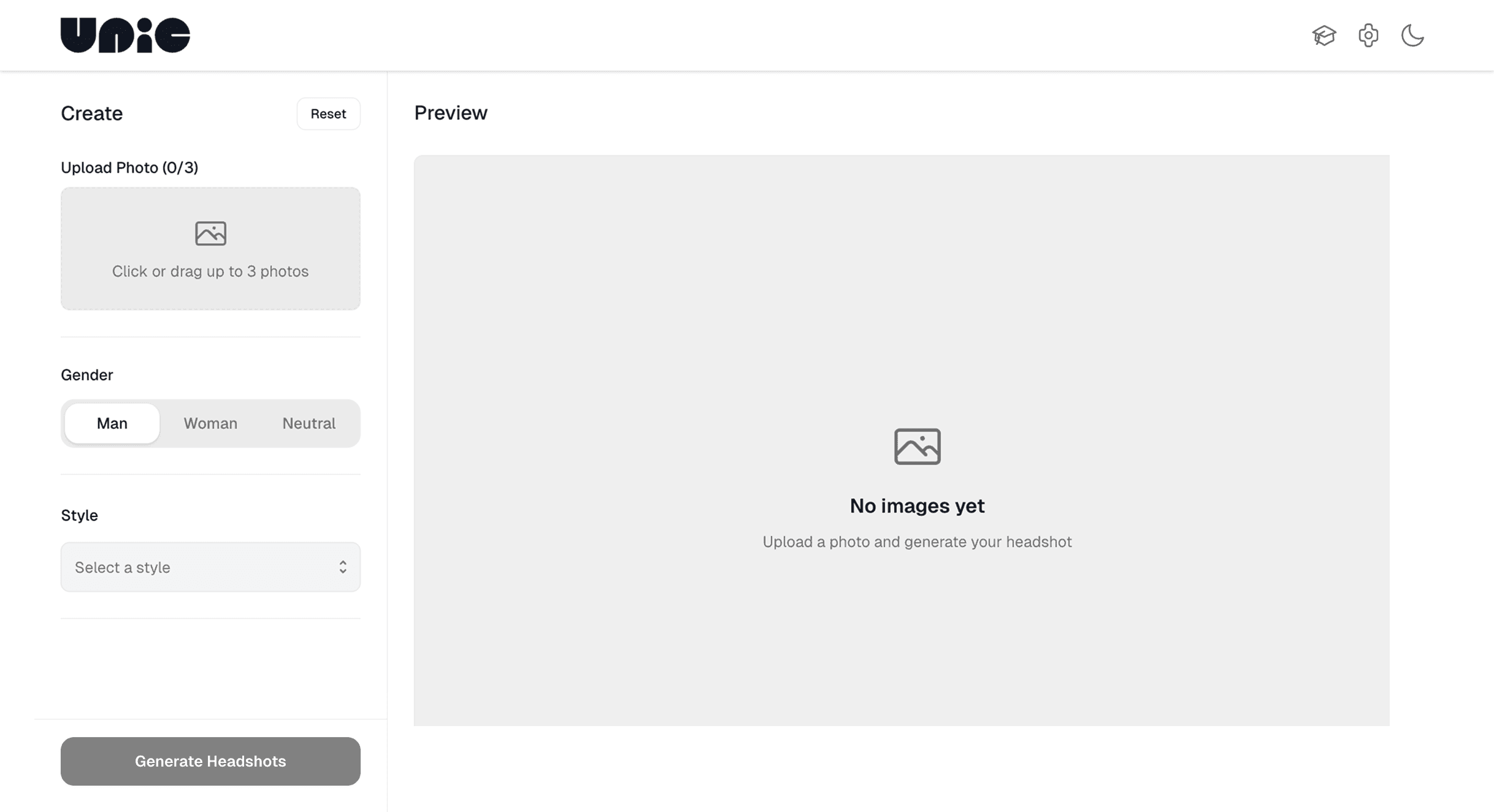 Choose your AI portrait style - customize your professional headshot